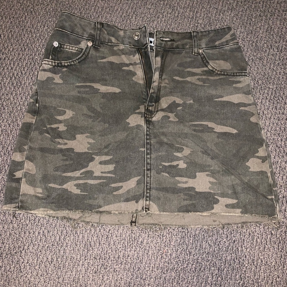 Super stylish Camo Jean skirt!!!